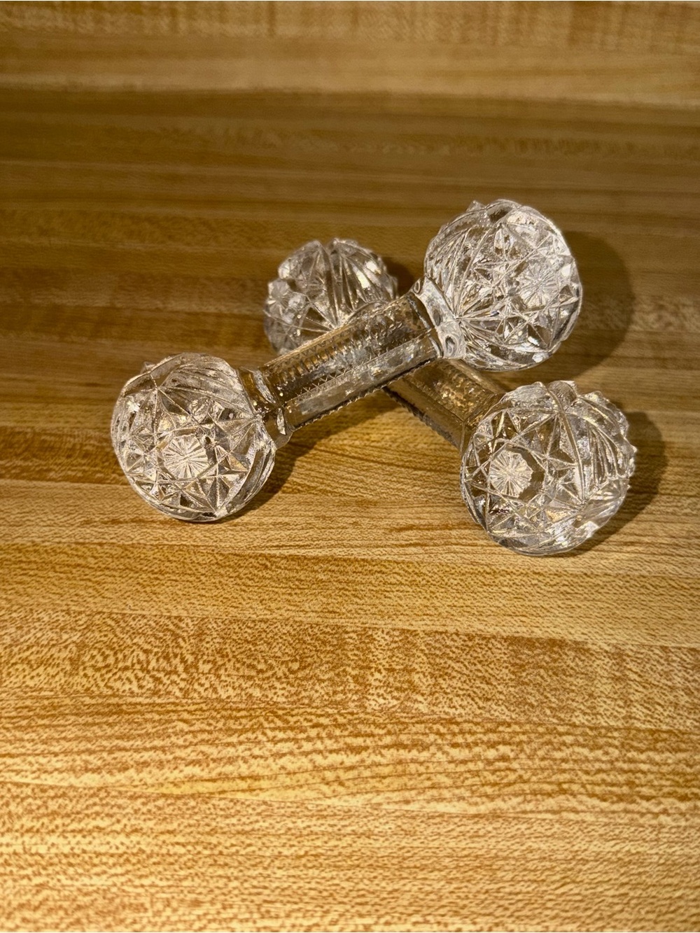 Antique‎ Victorian American Brilliant Cut Crystal Knife Rest glasses holder